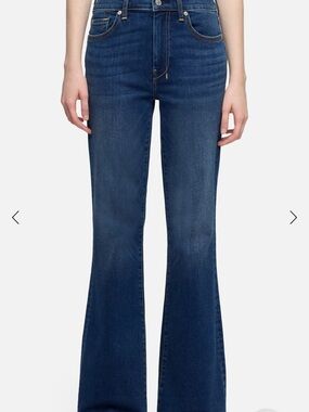 7 For All Mankind Dark Blue Flare Jeans